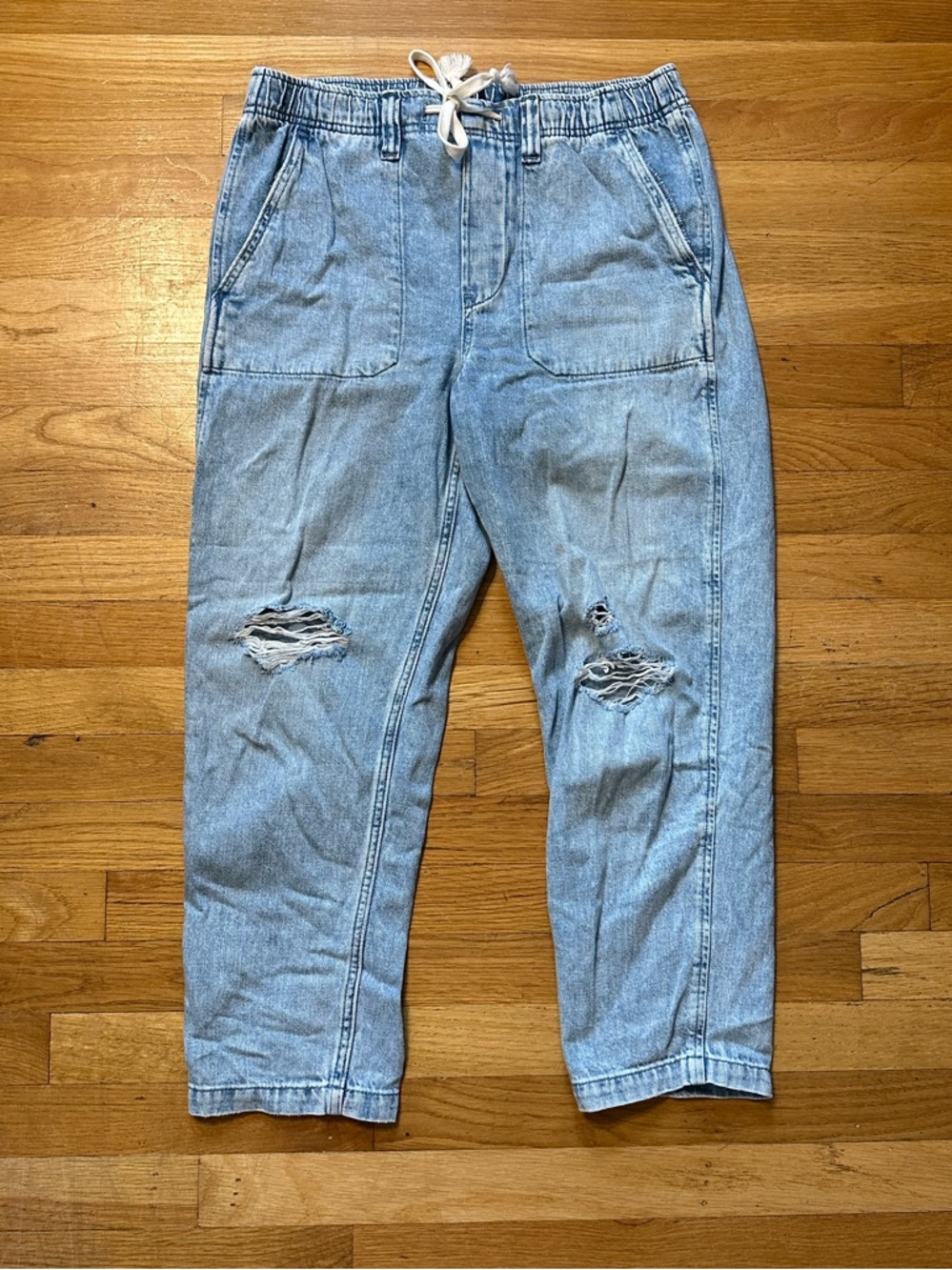 GAP Mid Rise Easy Denim Utility Jeans